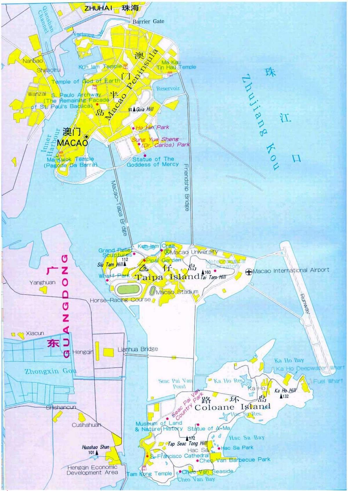kartta Macau city