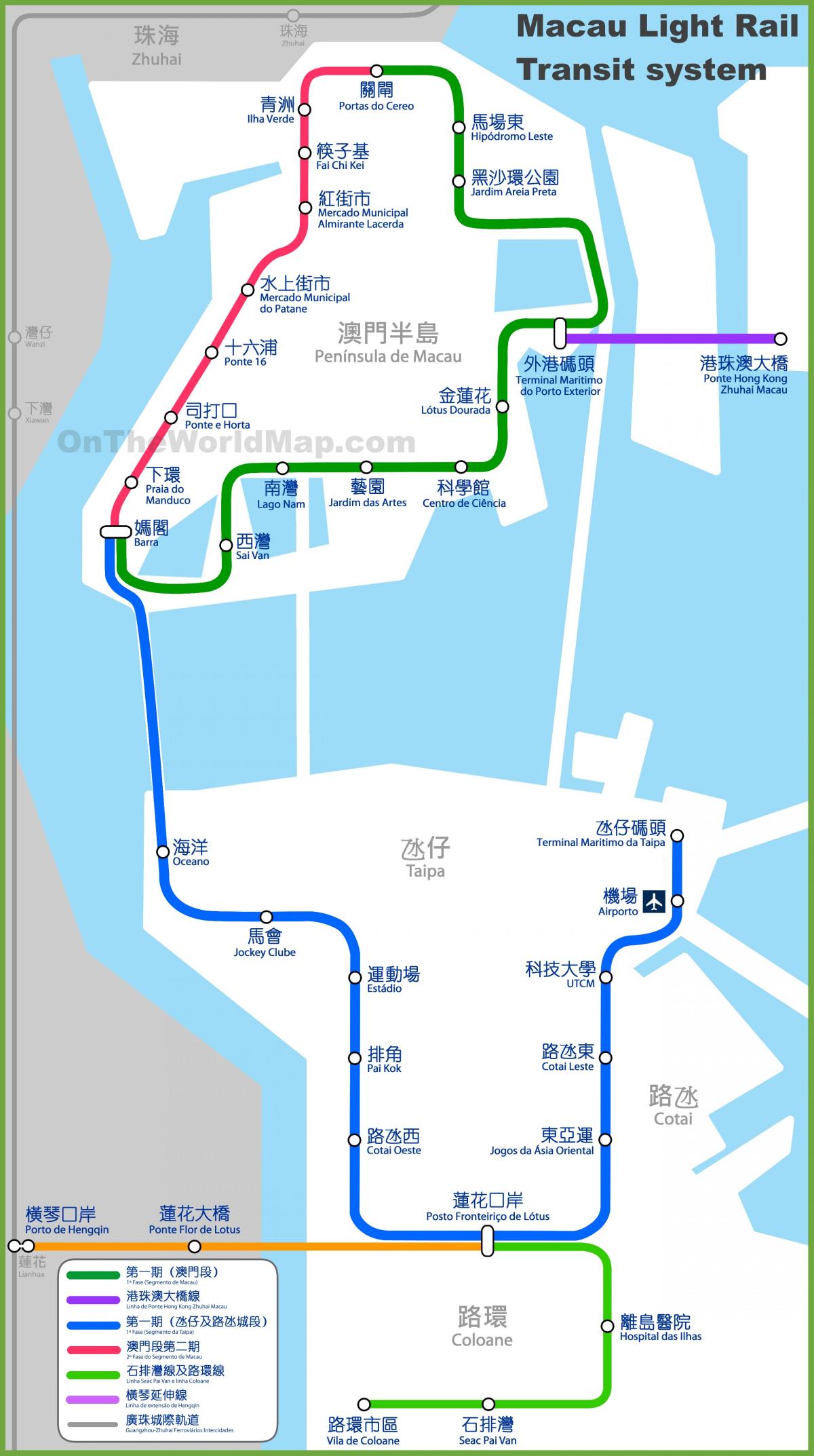 Macao mtr kartta