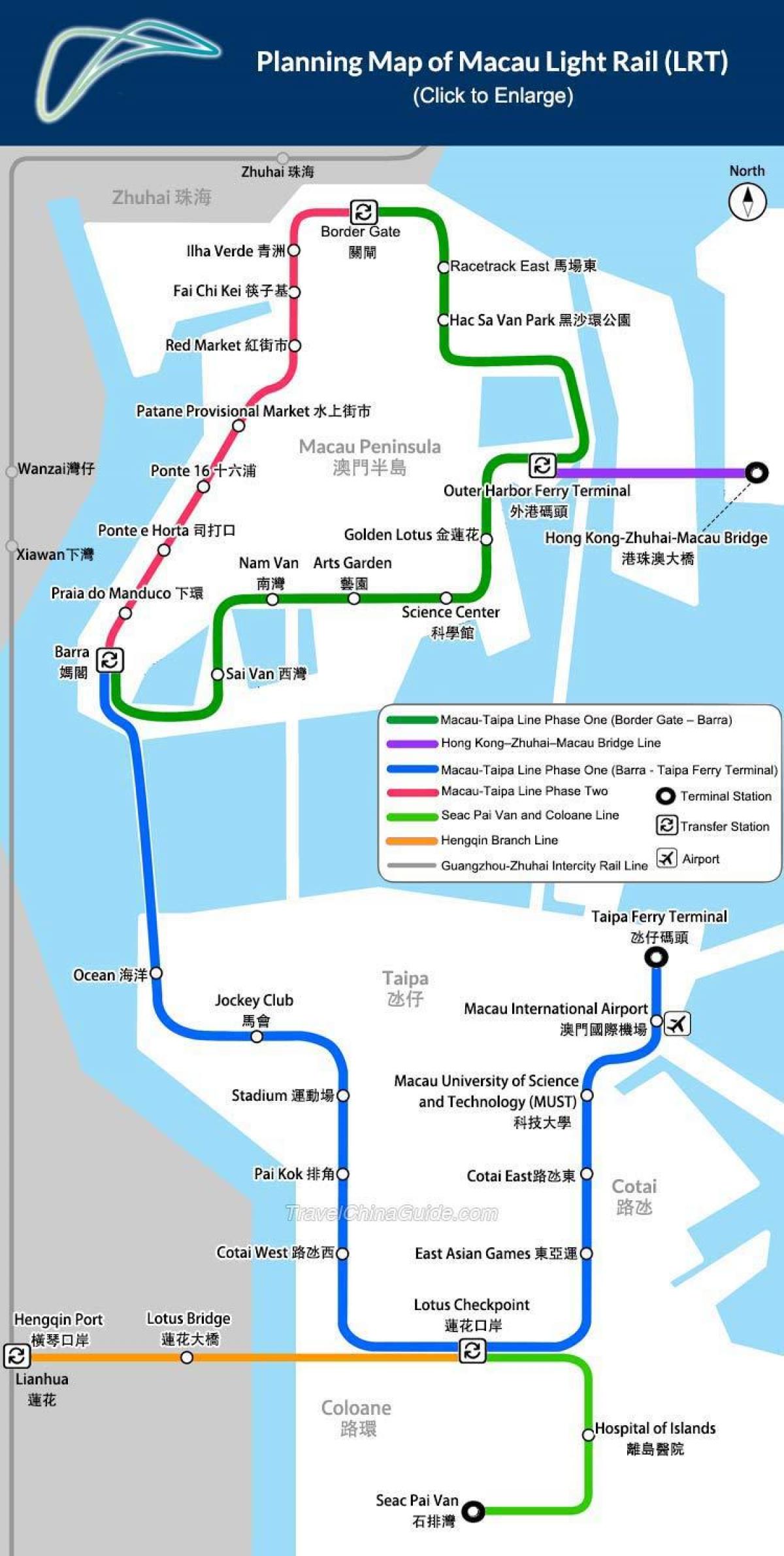 Macao metro kartta