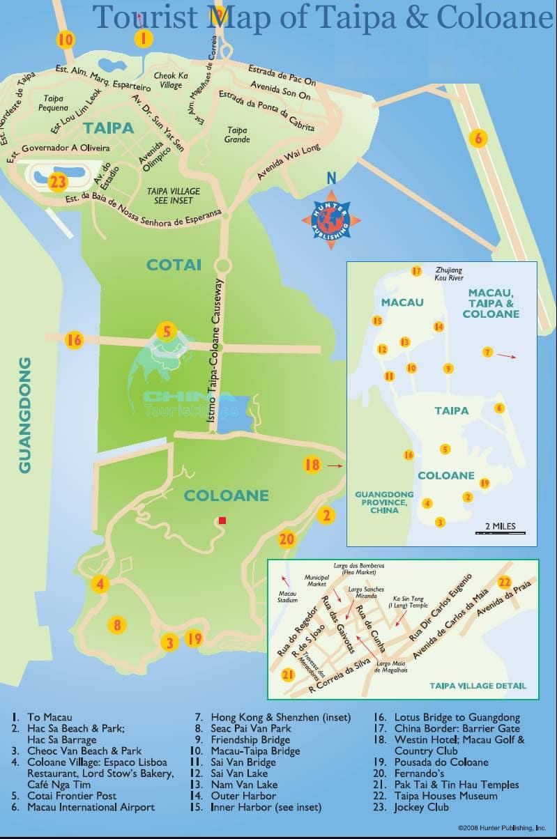kartta Macao island