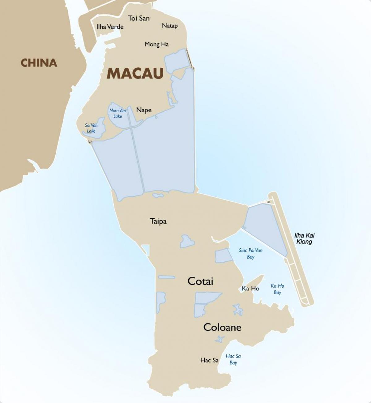 kartta niskassa Macao