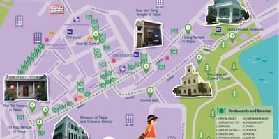Macao on ilmainen bussikuljetus reitti kartta