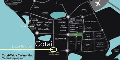 Kartta Macao cotai