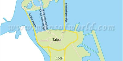 Macaon niemimaan kartta