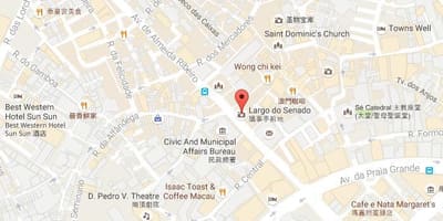 Kartta senado square Macao
